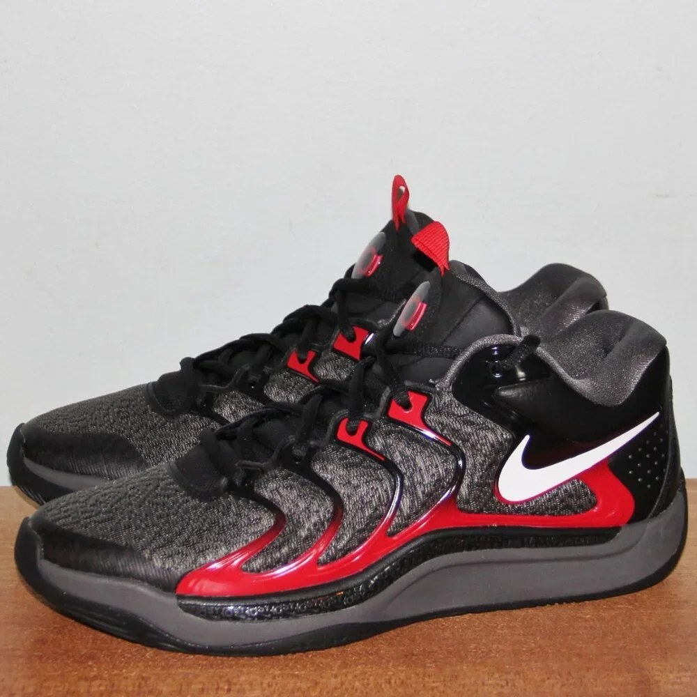 Nike KD 17 'Late Night' Basketball Shoes Men's 10 Black Red